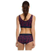 Falke Daily Comfort Print 2-pack bustier bralette - rood/zwart