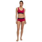 Falke Daily Comfort Print 2-pack bustier bralette - rood/zwart