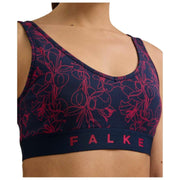 Falke Daily Comfort Print 2-pack bustier bralette - rood/zwart