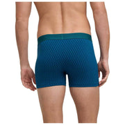 Falke Daily Comfort bedrukte boxershort van 2 stuks - blauw