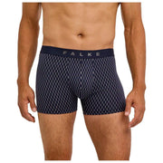 Falke Daily Comfort bedrukte boxershort van 2 stuks - marineblauw