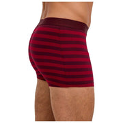 Falke Daily Comfort gestreepte boxershort - bordeaux