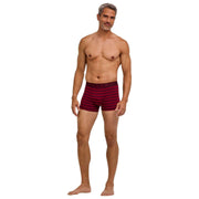 Falke Daily Comfort gestreepte boxershort - bordeaux