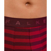 Falke Daily Comfort gestreepte boxershort - bordeaux