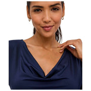 Falke Daily Drape korte bodysuit - ruimteblauw