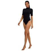 Falke String bodysuit met dagelijkse grafische lijnen - Zwart
