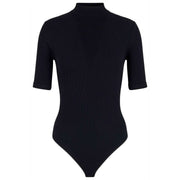 Falke String bodysuit met dagelijkse grafische lijnen - Zwart
