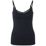 Falke Daily Lace Spaghetti Strap Top - Black