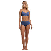 Falke Daily Naadloze Mid Taille Slip - Kapitein Blauw