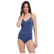 Falke dagelijkse naadloze spaghettitop - Captain Blue