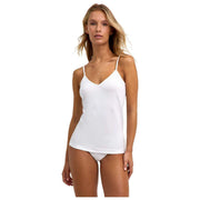 Falke Daily Naadloze Spaghettitop - Wit