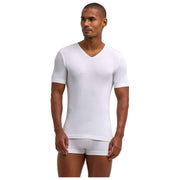 Falke Daily Naadloos T-shirt met V-hals - Wit