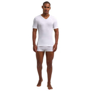 Falke Daily Naadloos T-shirt met V-hals - Wit
