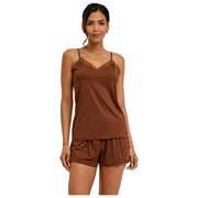 Falke Delicate Touch Chemise Top - Hertenbruin