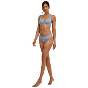 Falke Delicate Touch String - Blauw Staal