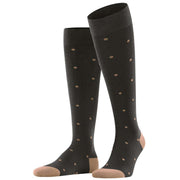 Falke Dot Knee High Socks - Brown