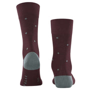 Falke Dot Socks - Burgundy