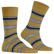 Falke Marina Stripe Socks - Brass Yellow