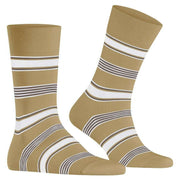 Falke Marina Stripe Socks - Jute Beige