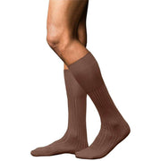 Falke No 13 Finest Piuma Cotton Knee High Socks - Brandy Brown