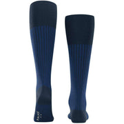 Falke Oxford Stripe Knee High Socks - Space Blue