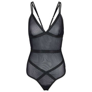 Falke Private Bondage Stringbodysuit - Zwart