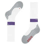 Falke RU Compression Energy Running Knee-High W1 Socks - White/Purple