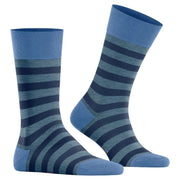 Falke Sensitive Mapped Line Socks - Bonnie Blue