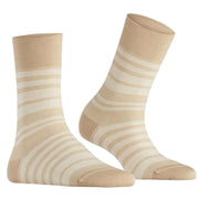 Falke Sensitive Sunset Stripe Socks - Pearl Beige