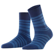 Falke Sensitive Sunset Stripe Socks - Space Blue