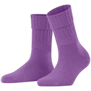 Falke Striggings Rib Boot Socks - Pink Iris Lilac