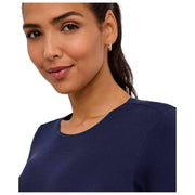 Falke tijdloze katoenen bodysuit met ronde hals en string - ruimteblauw