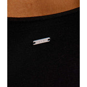 Falke tijdloze katoenen tankshort bodysuit - zwart