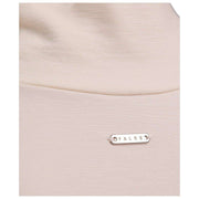 Falke Tijdloze katoenen korte bodysuit met col en col - Parelwit