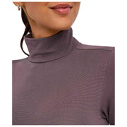 Falke tijdloze katoenen stringbody met col met col - ijzergrijs