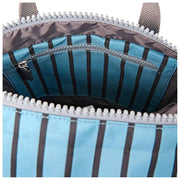 Roka Canfield B kleine rugzak van gerecycled canvas - blauwe streep