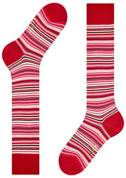 Falke Microblock Kniekousen - Geranium Rood