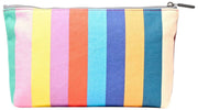 Roka Maida Vale Medium Katoenen Canvas Tasje - Brede Multi Streep