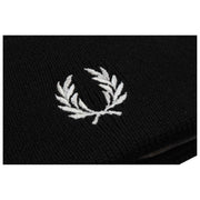 Fred Perry Klassieke Merino Wol Muts - Zwart/Sneeuwwit