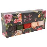 Hanky Panky 5-pack kenmerkende kanten strings met lage taille - Graniet/Woodland/Clay Ole/Donkere Granaatappel/Vanille