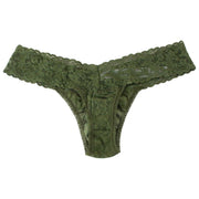 Hanky Panky 5-pack kenmerkende kanten strings met lage taille - Marshmallow/Bliss/Boysenberry/Marineblauw/Macchiato
