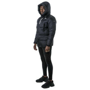 Helvetica Mountain Pioneers Capri 3 parkajack met capuchon - zwart