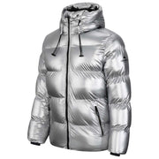 Helvetica Mountain Pioneers Cosmos donsjack met capuchon - zilver