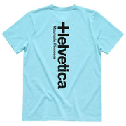 Helvetica Mountain Pioneers Faro 2 T-shirt - Hemelsblauw