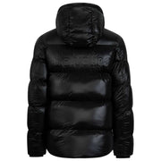 Helvetica Mountain Pioneers Zilver 2 donsjack met capuchon - zwart