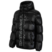 Helvetica Mountain Pioneers Zilver 2 donsjack met capuchon - zwart
