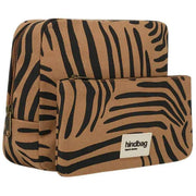 Hindbag Alix Extra Grote Toilettas - Kaneel Zebra Bruin