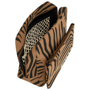 Hindbag Alix Extra Grote Toilettas - Kaneel Zebra Bruin