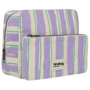 Hindbag Alix Extra Grote Toilettas - Groen/Parma Strepen