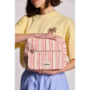 Hindbag Alix Extra Grote Toilettas - Roze/Rode Strepen